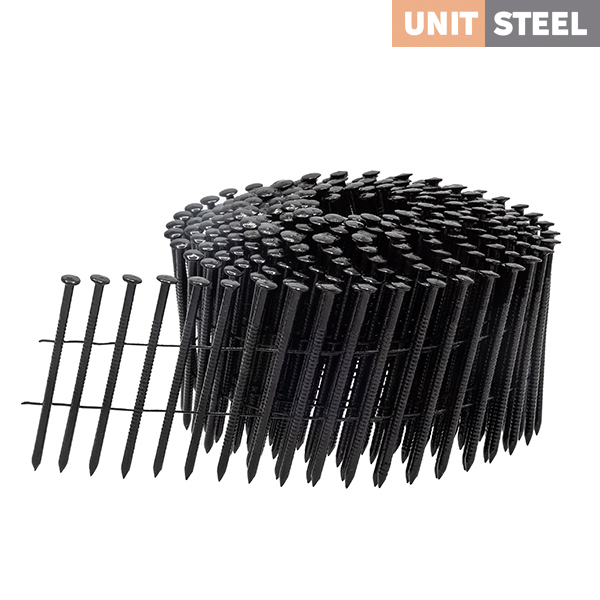 Rolnagels vlak gerind 55mm - RVS - RAL-9005
