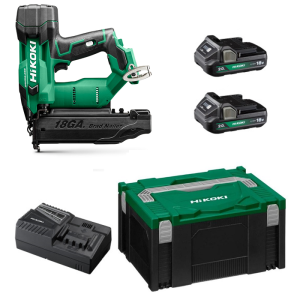 Hikoki NT1850DAWXZ accu minibradnailer in HSC IV systainer met 2x 2.0Ah accu en lader