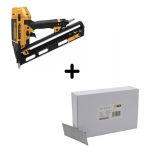 Bostitch N62FNSP-E bradtacker + 3.655 Brads 32mm gegalvaniseerd