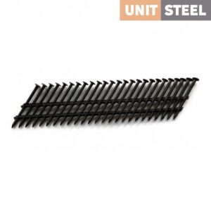 UnitSteel 34º Stripnagels BOLKOP 2,9X50mm Ring/RVS/Zwart 2.000 stuks