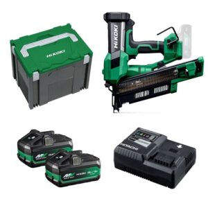 Hikoki NR1890DRB WQZ Body 21° 50mm-90mm in HSC IV systainer met 2x 5.0Ah accu en lader “3e generatie Hikoki”